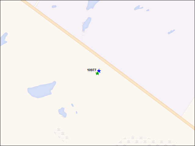 A map of the area immediately surrounding DFRP Property Number 10977
