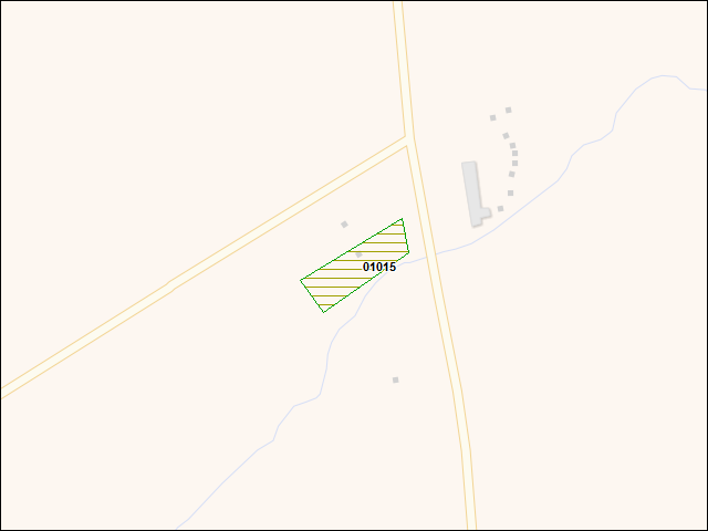 A map of the area immediately surrounding DFRP Property Number 01015