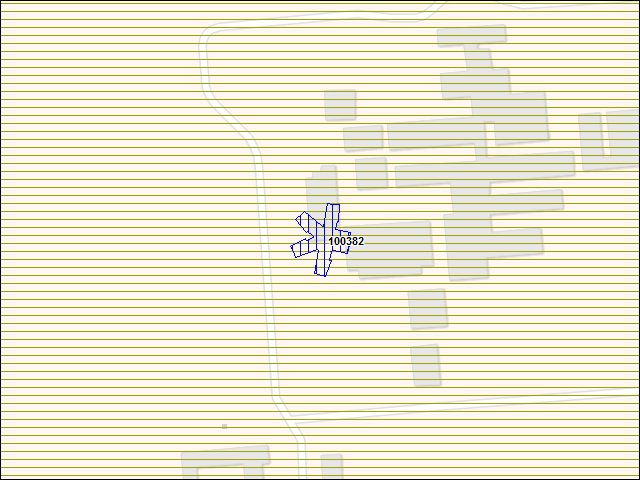 A map of the area immediately surrounding building number 100382