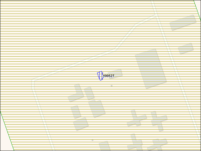 A map of the area immediately surrounding building number 100527