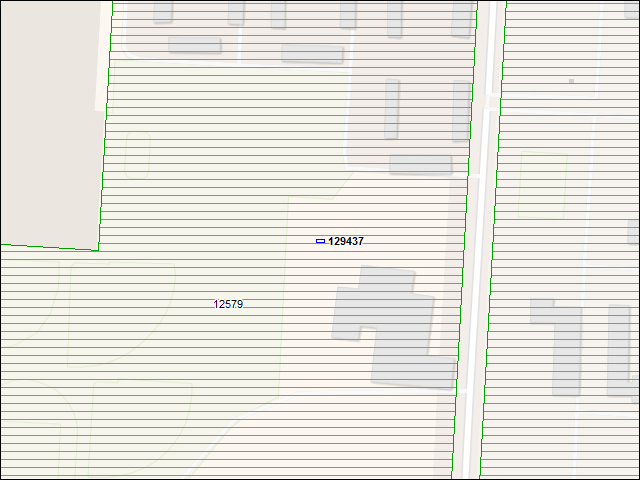 A map of the area immediately surrounding building number 129437