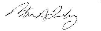 Peter A. Tinsley signature