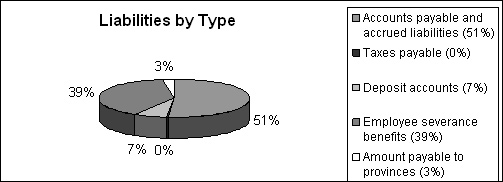 Pie Chart: Liabilities by Type