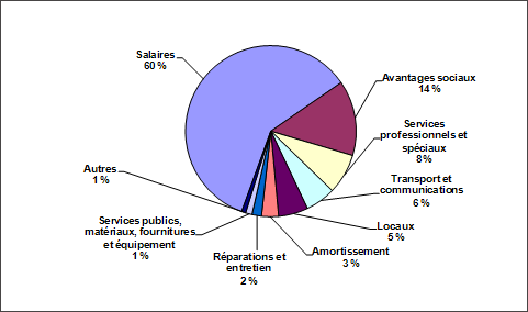 La figure 6 montre les dépenses par catégorie principale.