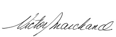 Signature of Victor Marchand