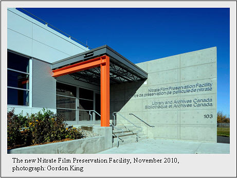 Photo of the new Nitrate Film Preservation Facility