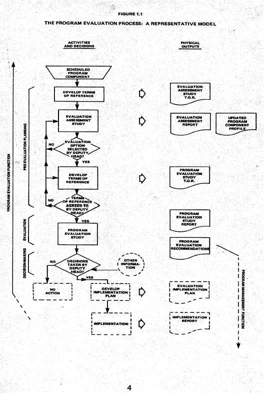 Program Evaluation Process Diagram