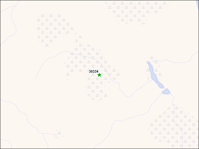 A map of the area immediately surrounding DFRP Property Number 30334