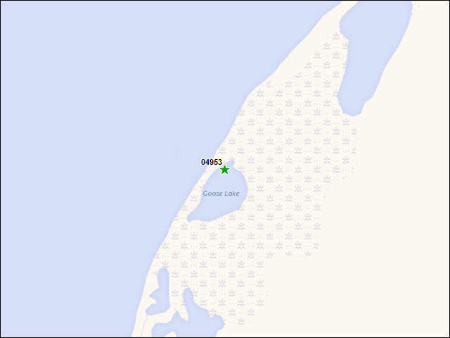 Une carte de la zone qui entoure immédiatement le bien de l'RBIF numéro 04953