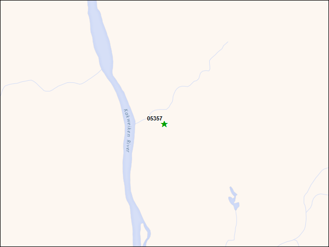 Une carte de la zone qui entoure immédiatement le bien de l'RBIF numéro 05357