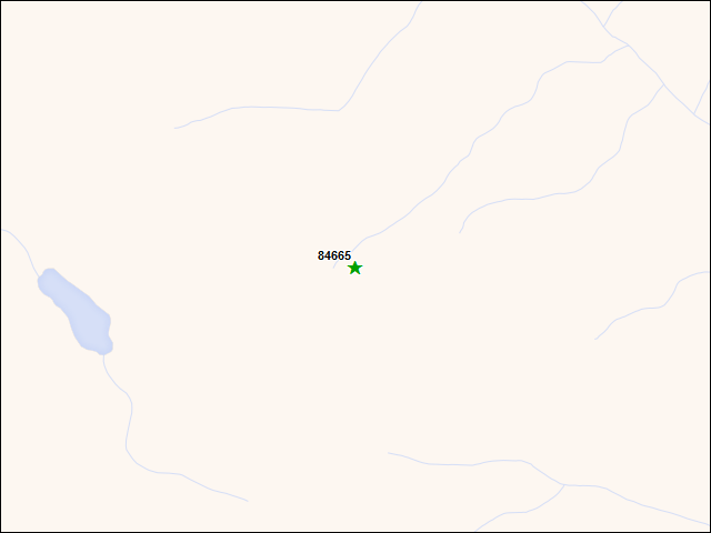 Une carte de la zone qui entoure immédiatement le bien de l'RBIF numéro 84665