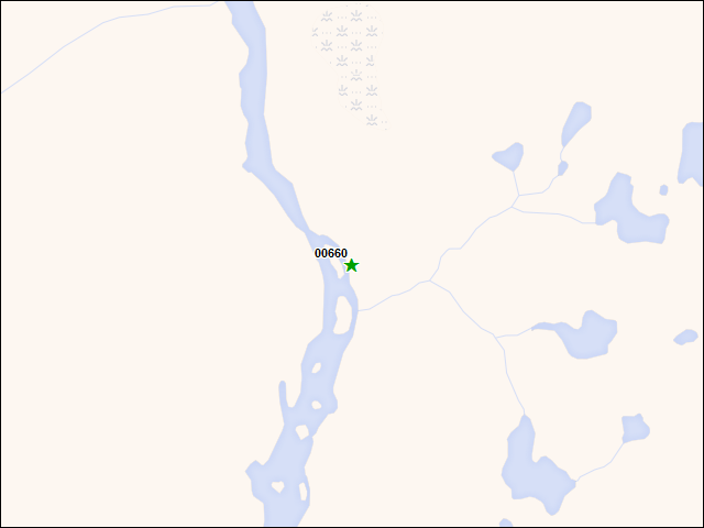 A map of the area immediately surrounding DFRP Property Number 00660