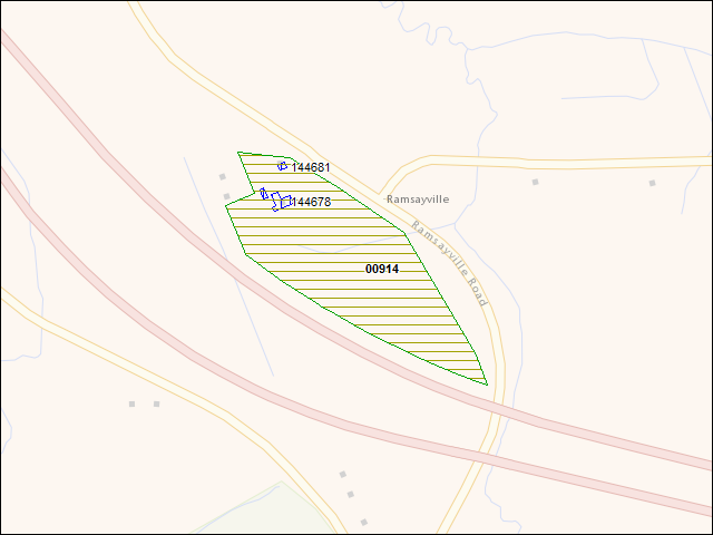A map of the area immediately surrounding DFRP Property Number 00914