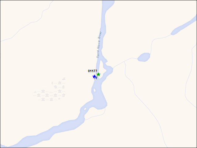 A map of the area immediately surrounding DFRP Property Number 01177