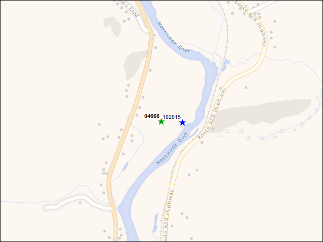 A map of the area immediately surrounding DFRP Property Number 04668