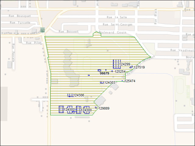 A map of the area immediately surrounding DFRP Property Number 06679
