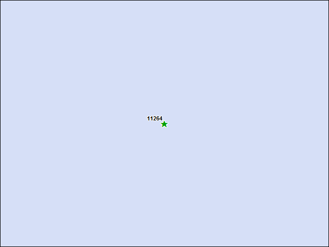 Une carte de la zone qui entoure immédiatement le bien de l'RBIF numéro 11264