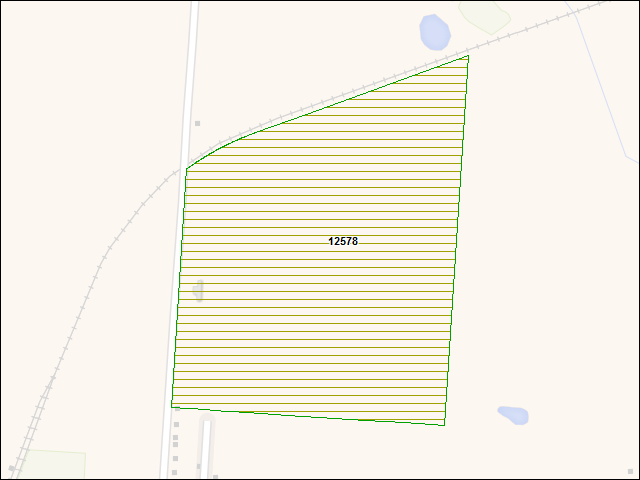 A map of the area immediately surrounding DFRP Property Number 12578