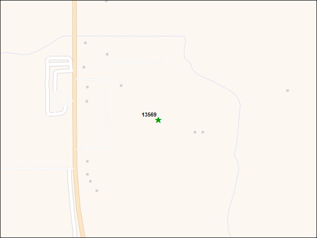 A map of the area immediately surrounding DFRP Property Number 13569