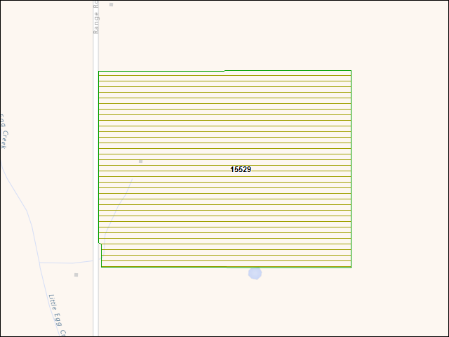 A map of the area immediately surrounding DFRP Property Number 15529