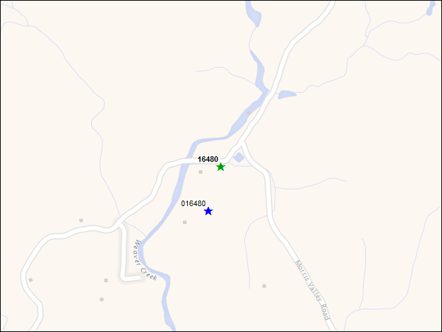 A map of the area immediately surrounding DFRP Property Number 16480