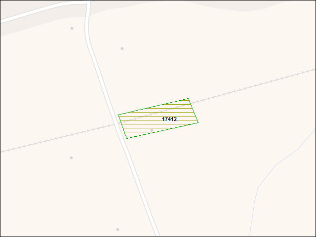 A map of the area immediately surrounding DFRP Property Number 17412