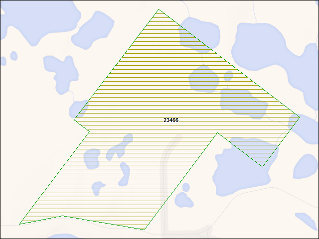 A map of the area immediately surrounding DFRP Property Number 23466