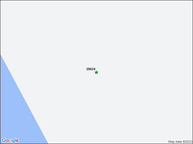 Une carte de la zone qui entoure immédiatement le bien de l'RBIF numéro 29624