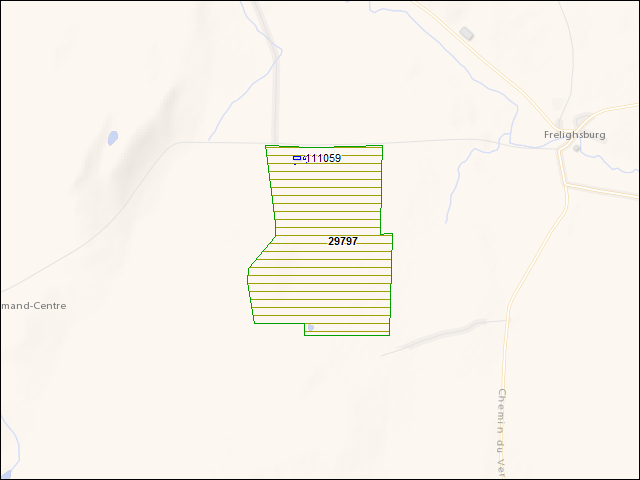 A map of the area immediately surrounding DFRP Property Number 29797