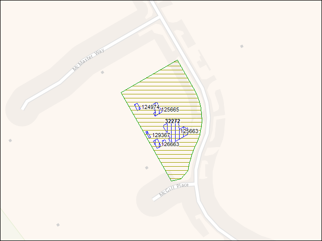A map of the area immediately surrounding DFRP Property Number 32272
