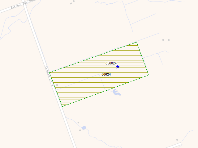 A map of the area immediately surrounding DFRP Property Number 56024