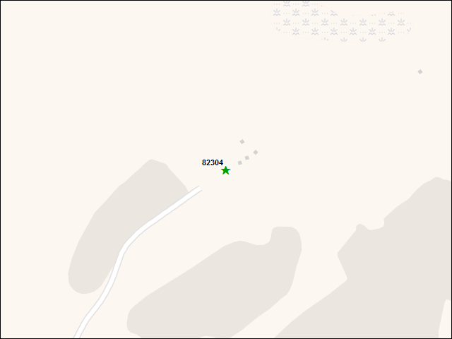 A map of the area immediately surrounding DFRP Property Number 82304