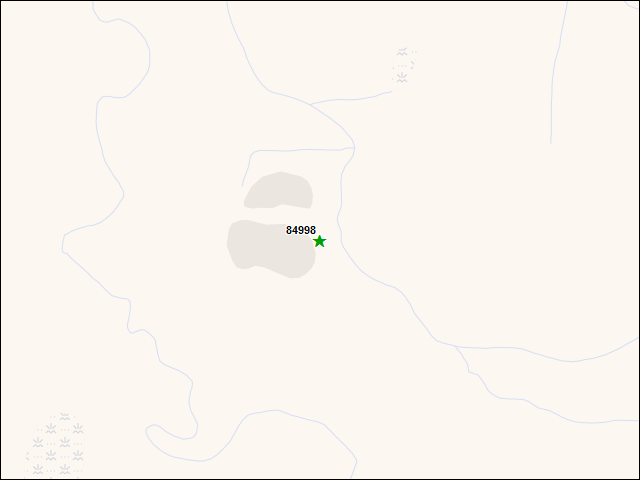 A map of the area immediately surrounding DFRP Property Number 84998