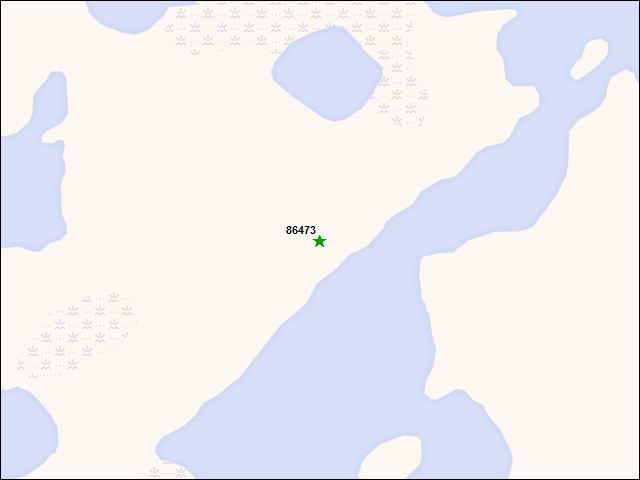 Une carte de la zone qui entoure immédiatement le bien de l'RBIF numéro 86473