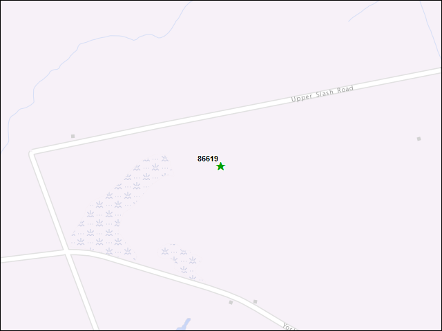 A map of the area immediately surrounding DFRP Property Number 86619