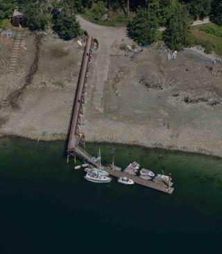 Aerial images of Small Craft Harbours Gorge Harbour, British Columbia