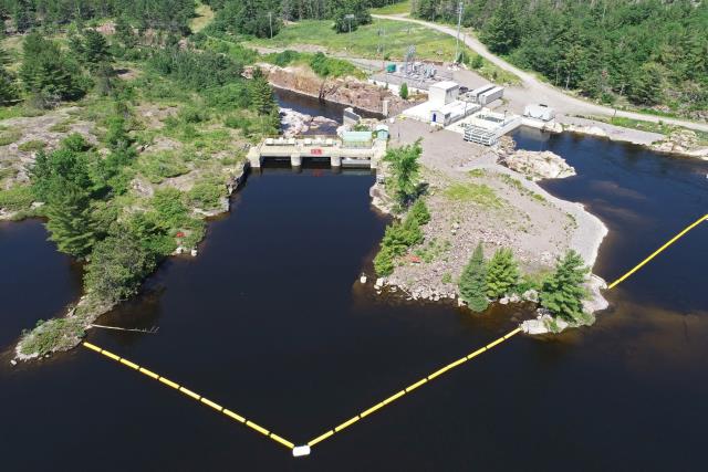 A photograph of Portage Dam Site on French River, Ontario (Property Number 11502)