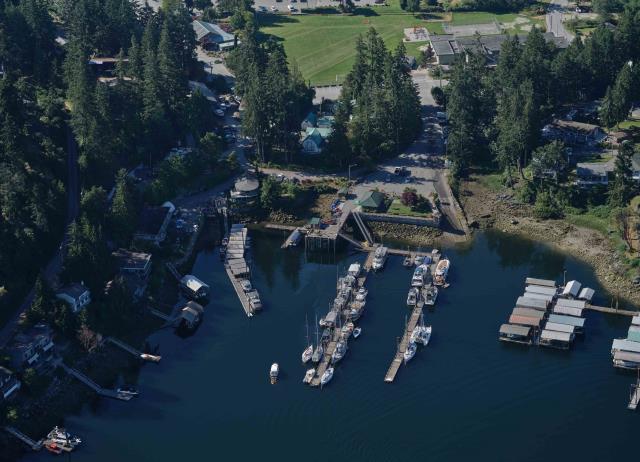 Aerial images of Small Craft Harbours Madeira Park, British Columbia