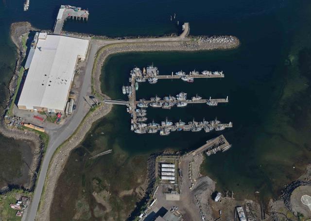 Aerial images of Small Craft Harbours Lax Kw'alaams, British Columbia