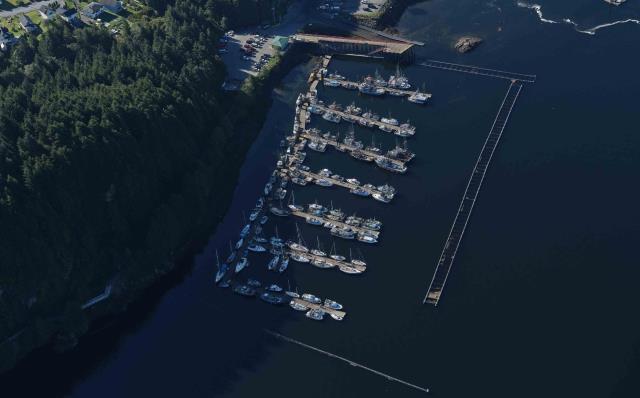 Aerial images of Small Craft Harbours Rushbrook, British Columbia