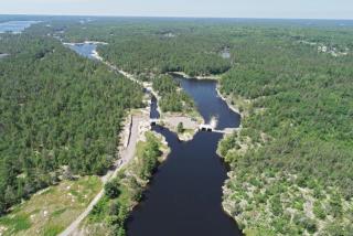Une photo du Barrage Big Chaudière sur la rivière des Français, Ontario (numéro de bien immobilier 11523