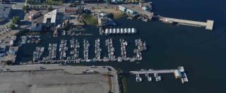 Aerial images of Small Craft Harbours Port Alberni, British Columbia