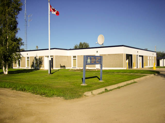 A photograph of the Royal Canadian Mounted Police's Fort Simpson Detachment in the Northwest Territories (Property Number 20823)