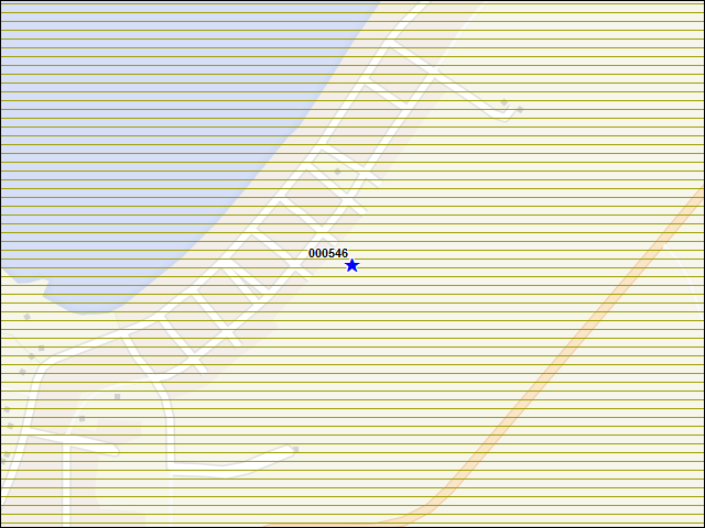Une carte de la zone qui entoure immédiatement le bâtiment numéro 000546