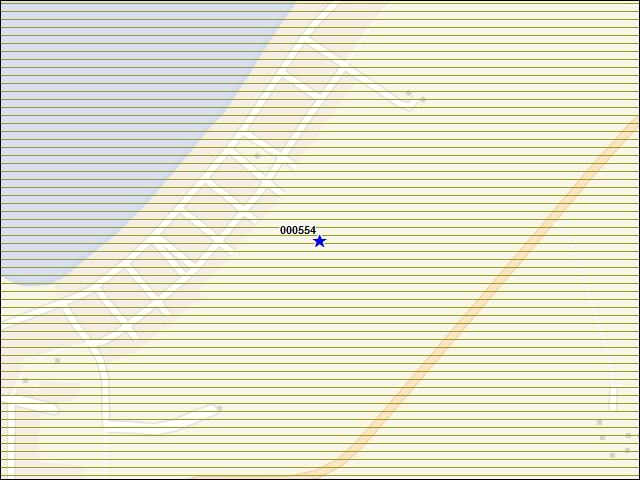 A map of the area immediately surrounding building number 000554
