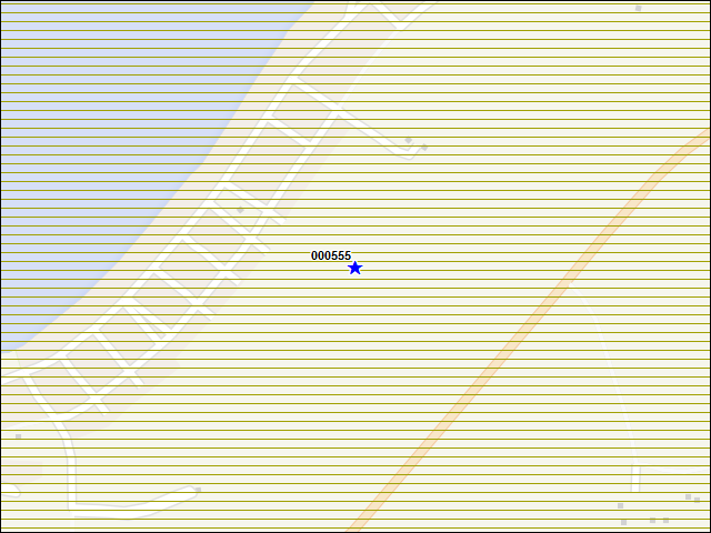 A map of the area immediately surrounding building number 000555