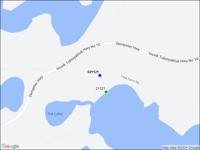 Une carte de la zone qui entoure immédiatement le bâtiment numéro 021121