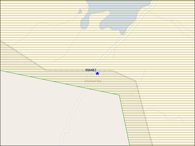 A map of the area immediately surrounding building number 056483