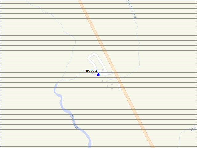 A map of the area immediately surrounding building number 056554