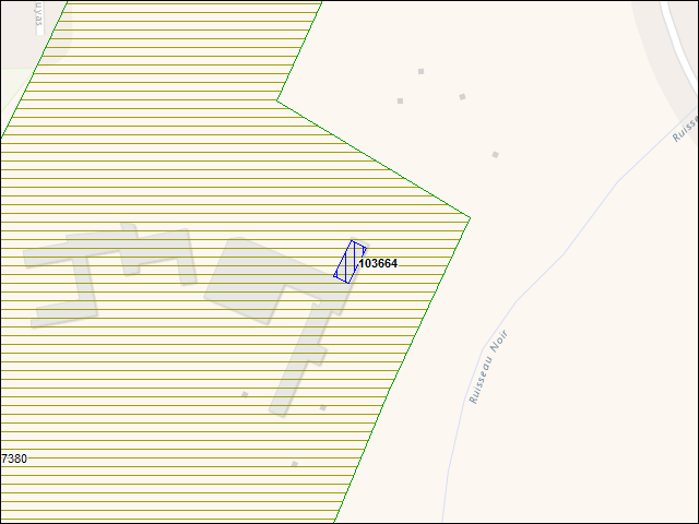 A map of the area immediately surrounding building number 103664